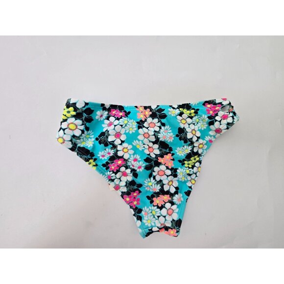California Waves Womens Blue Floral Strappy Swim Bottom. XSmall - Picture 5 of 7